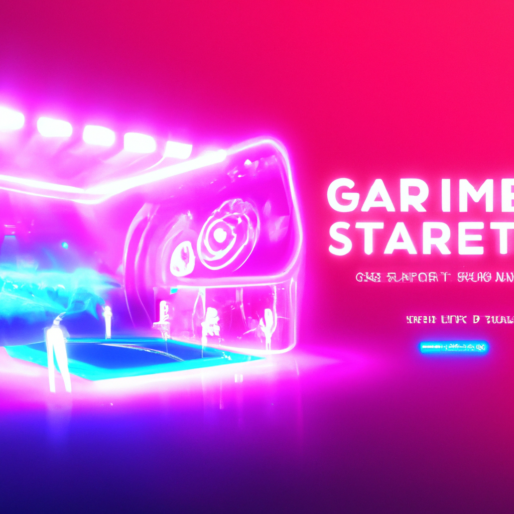 ArcadePulse hero — players in neon arena